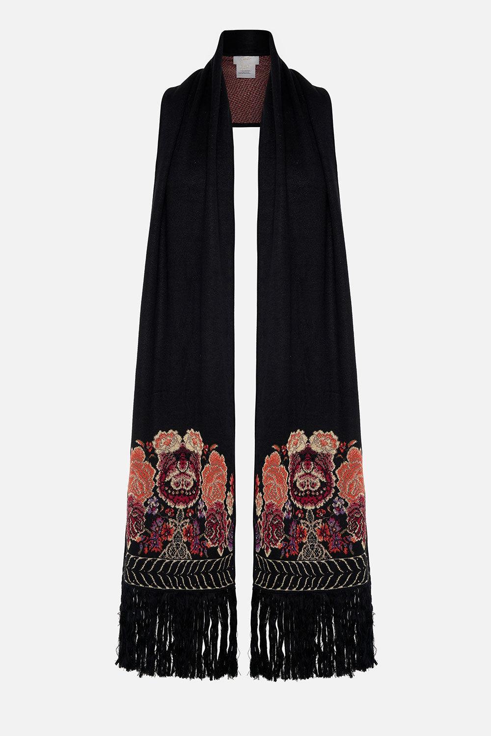 JACQUARD SCARF WITH FRINGING DANCE WITH DUENDE