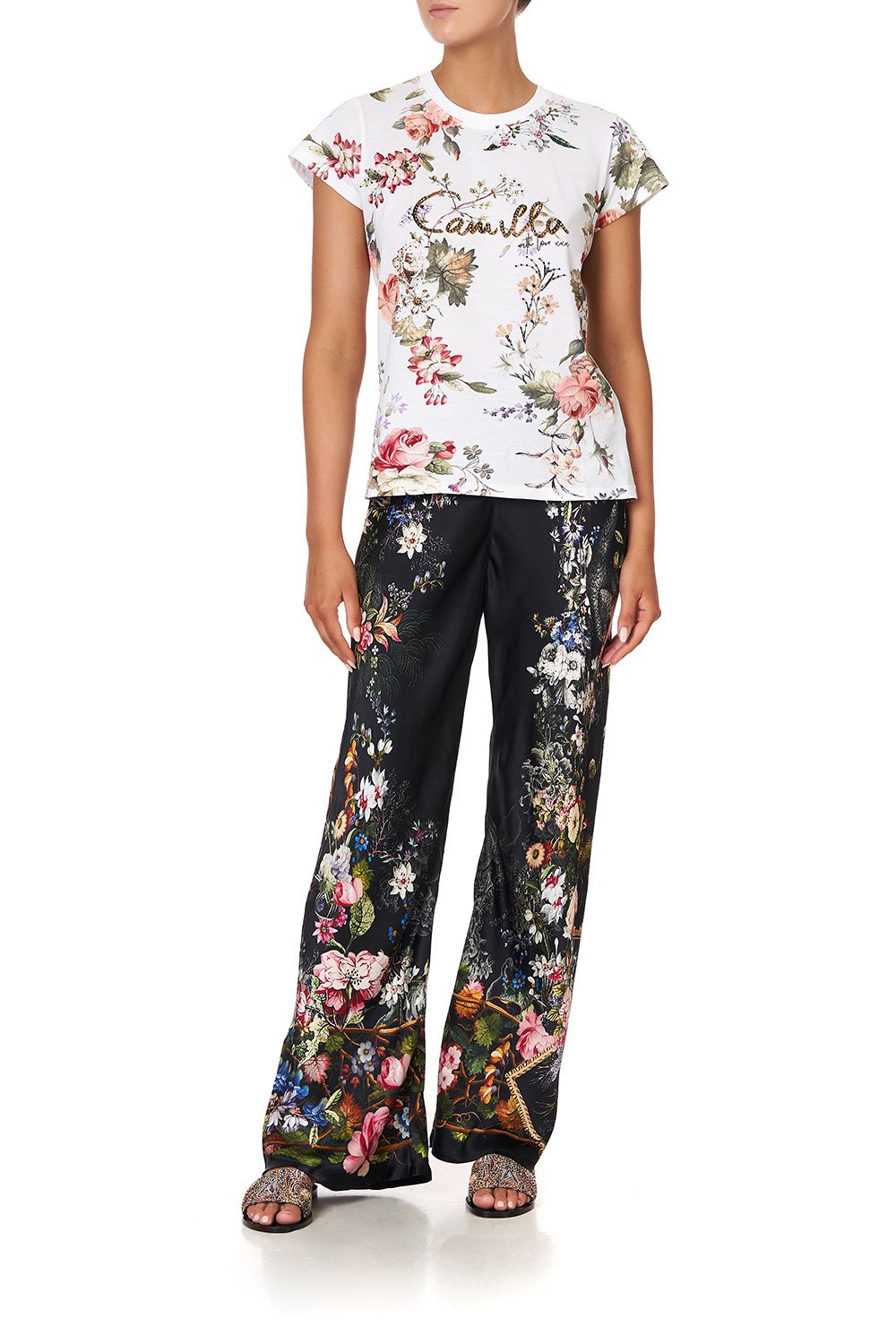 SLIM FIT ROUND NECK T-SHIRT LONDON LOOMS