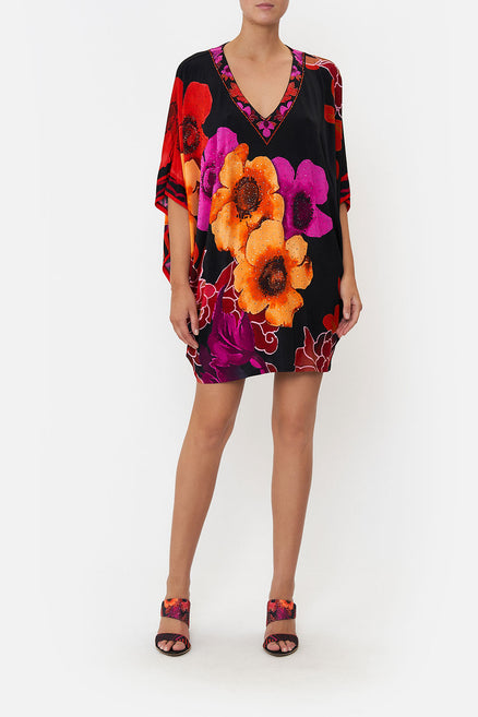 Jersey Wrap Dress With Blouson Sleeve| CAMILLA US – CAMILLA