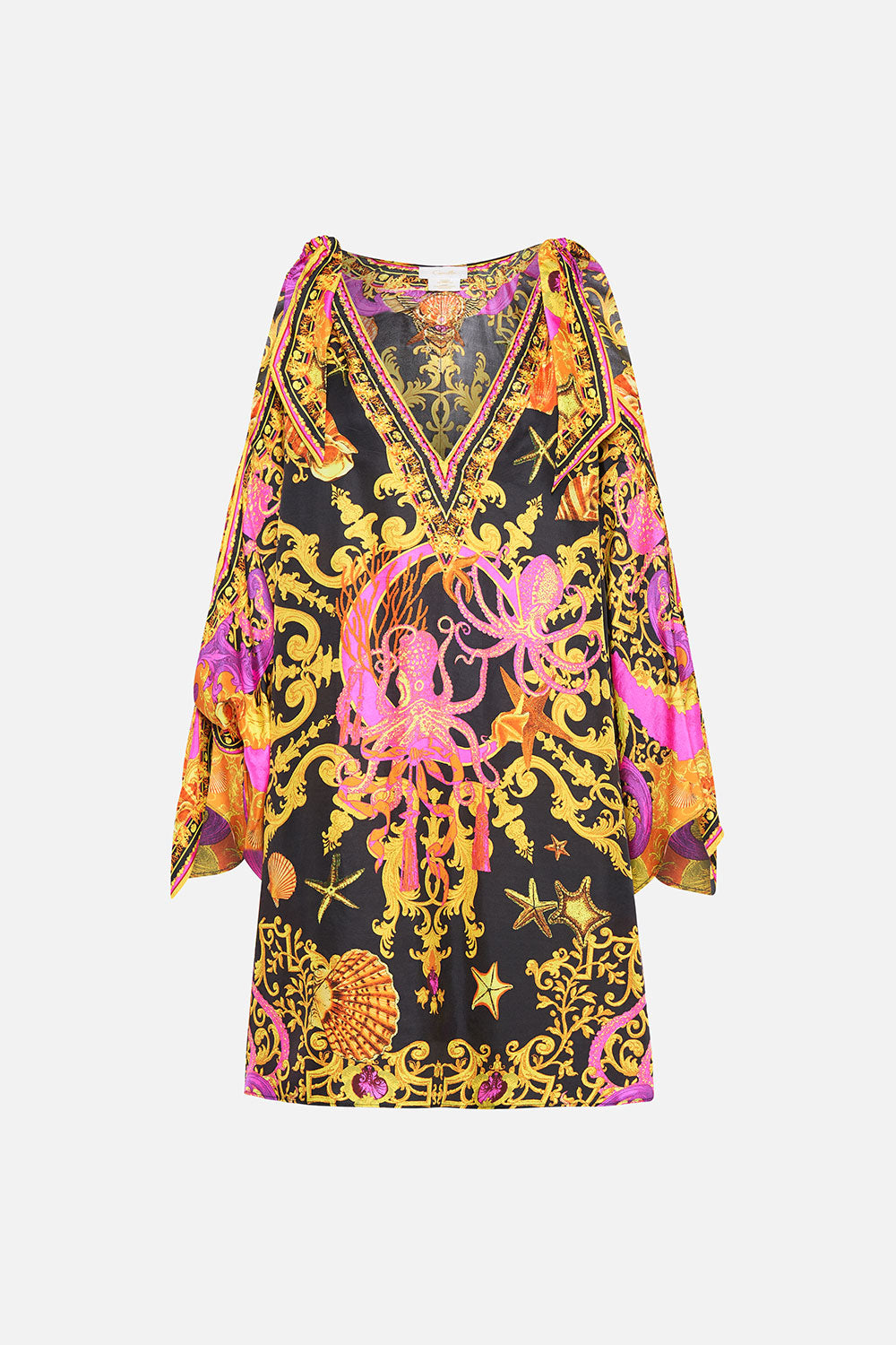 SCARF TIE SHORT KAFTAN OCTOPIA