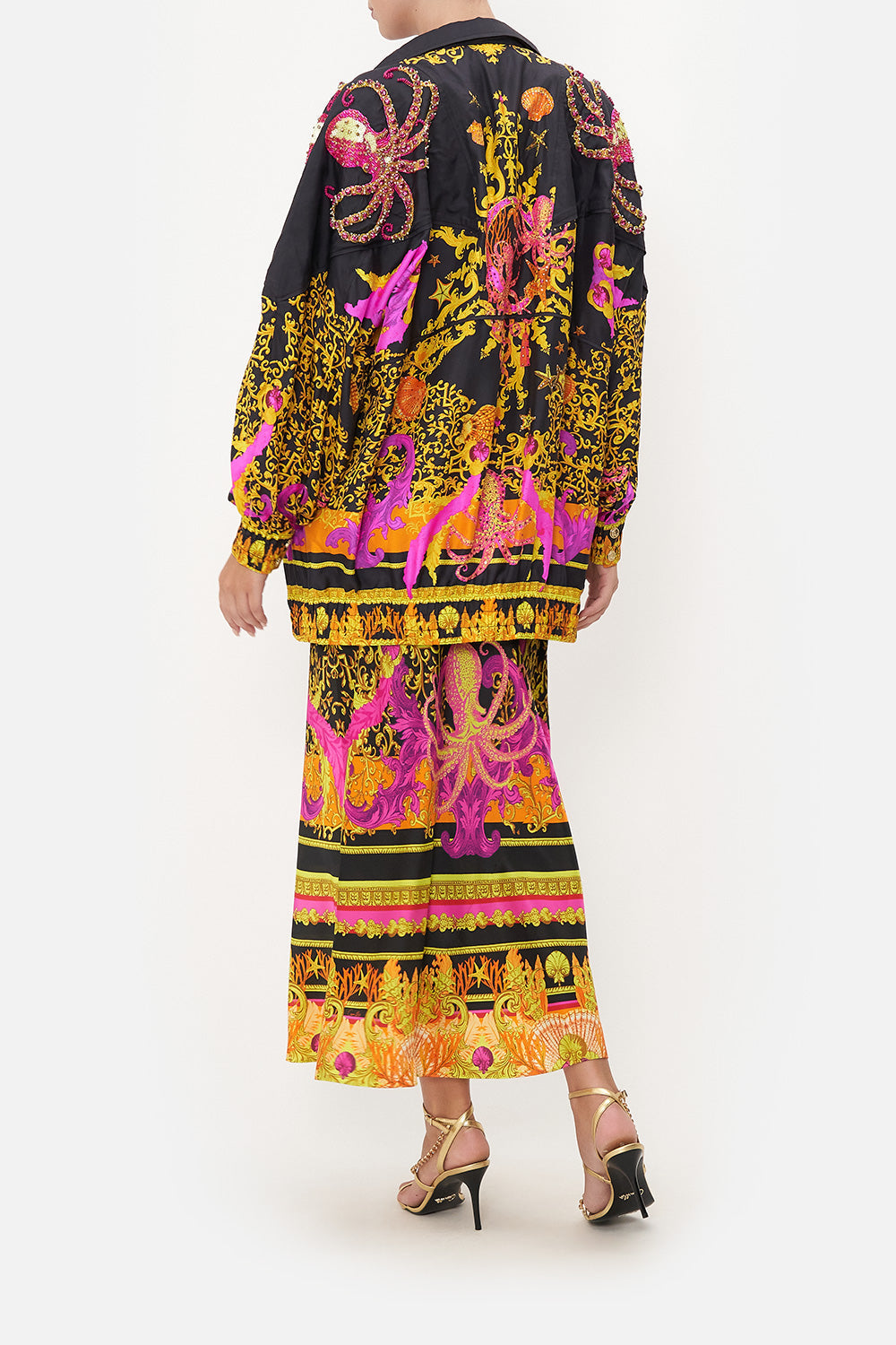 PANELLED YOKE PARKA OCTOPIA