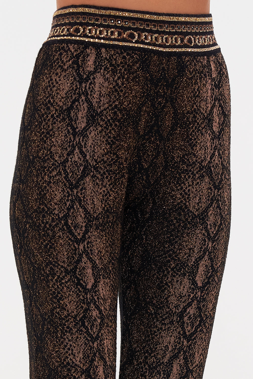 SPLIT FLARE KNIT PANT WILD HORSES