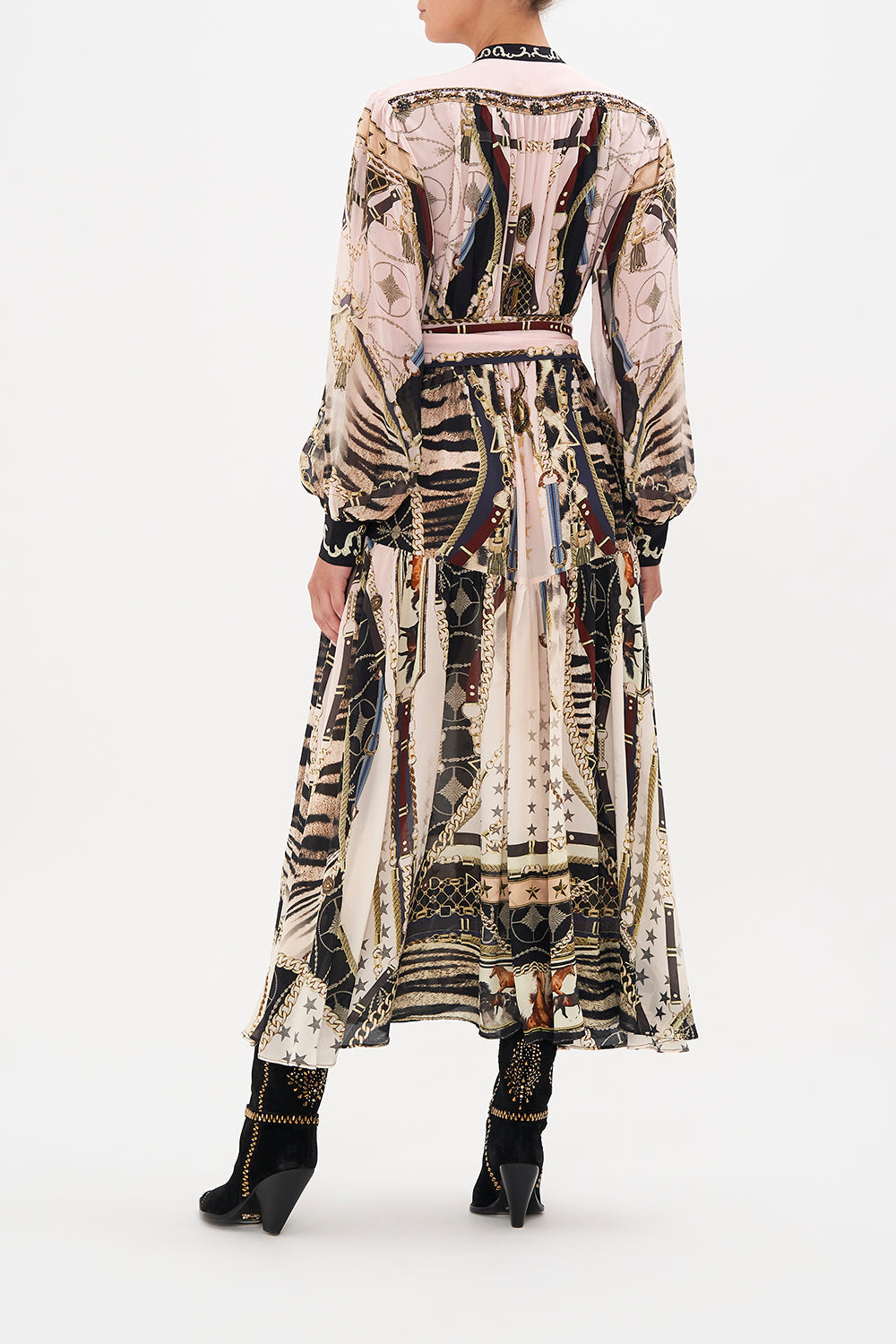 BUTTON THROUGH DRESS WITH YOKE I WANNA BE A COWGIRL BABY