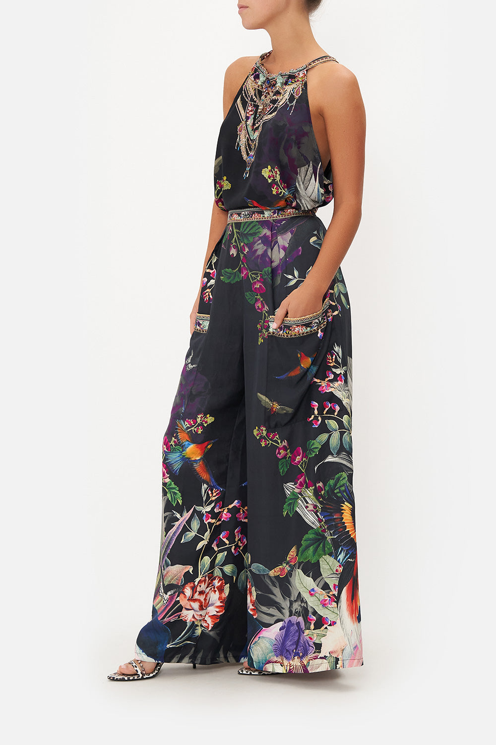 WIDE LEG TROUSER WITH FRONT POCKETS PARADISO PLACE