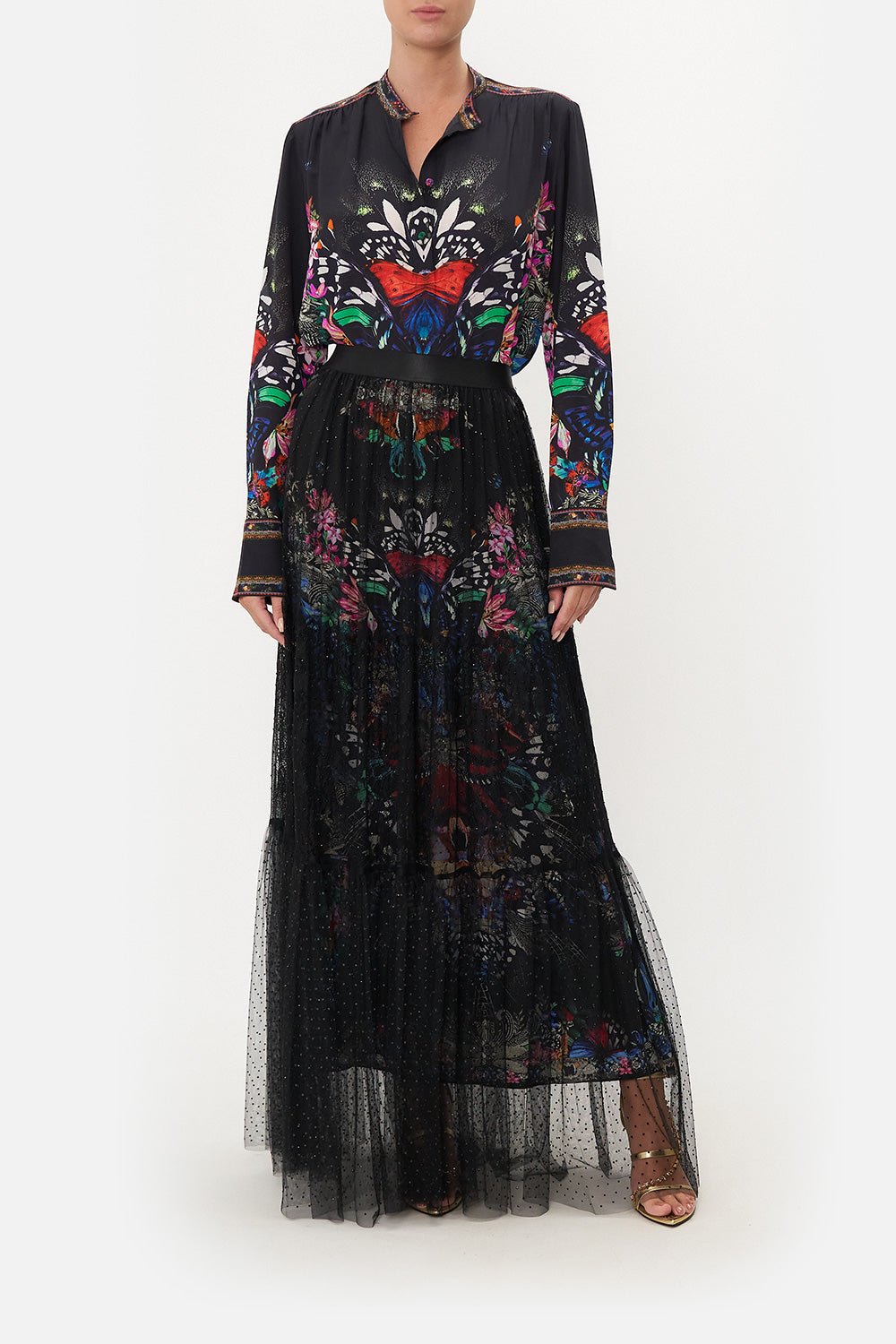 PLACKET BLOUSE FLUTTER BY