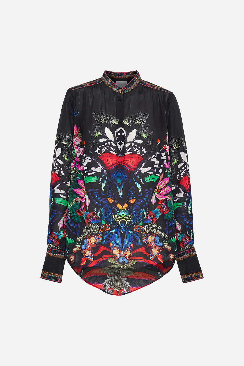 PLACKET BLOUSE FLUTTER BY