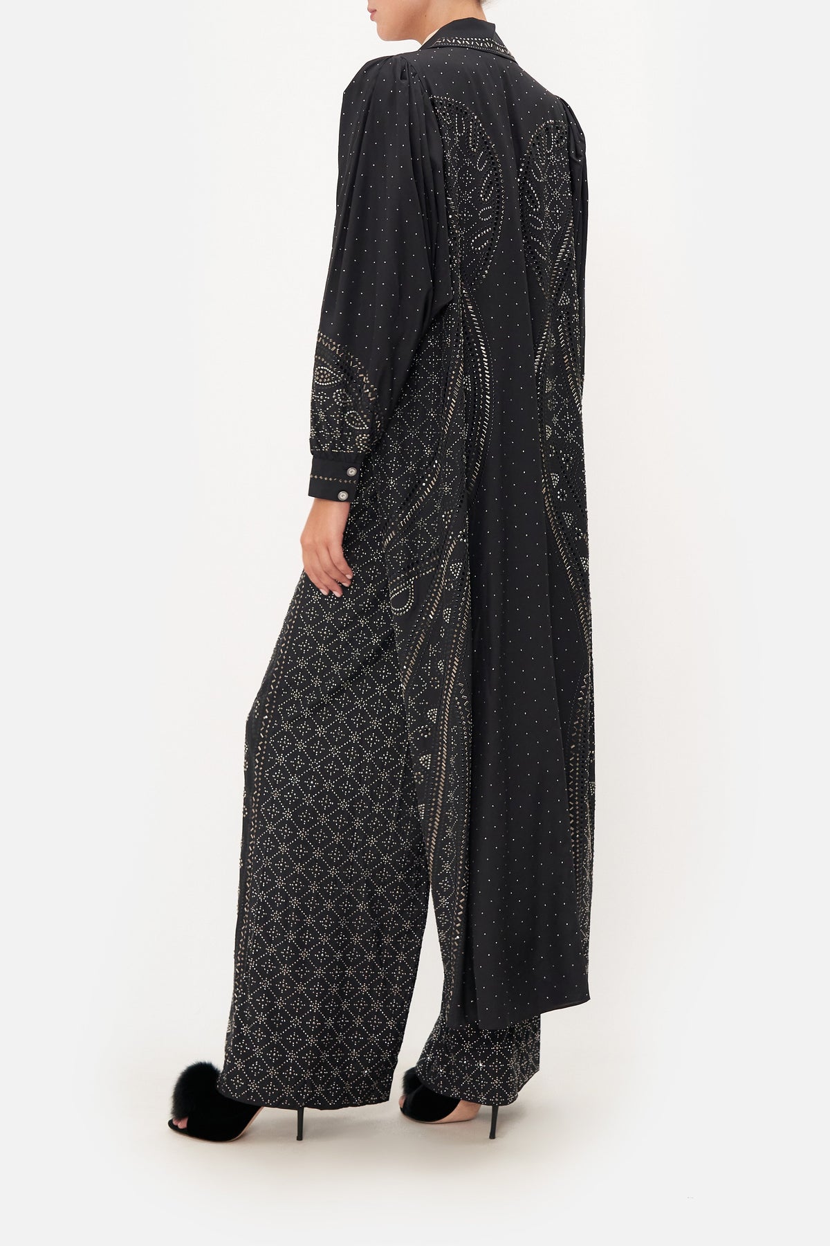 PAPERBAG WAIST WIDE LEG PANT LUXE ESPIRITU