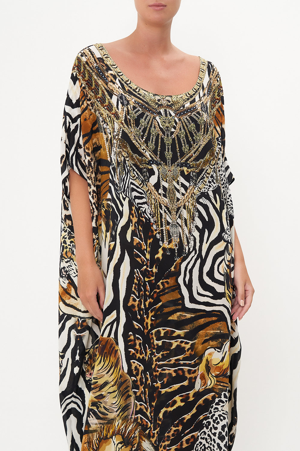 ROUND NECK KAFTAN WHATS NEW PUSSYCAT