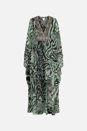 BELTED KAFTAN WITH ARM DETAIL LEOPARD LORE
