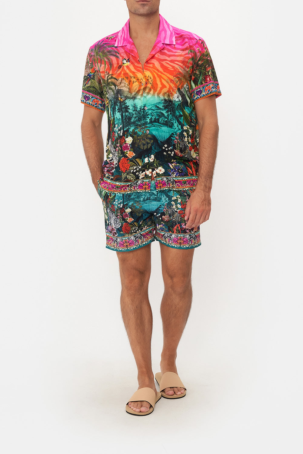 SHORT SLEEVE CAMP COLLARED SHIRT THE BOSPHOROUS