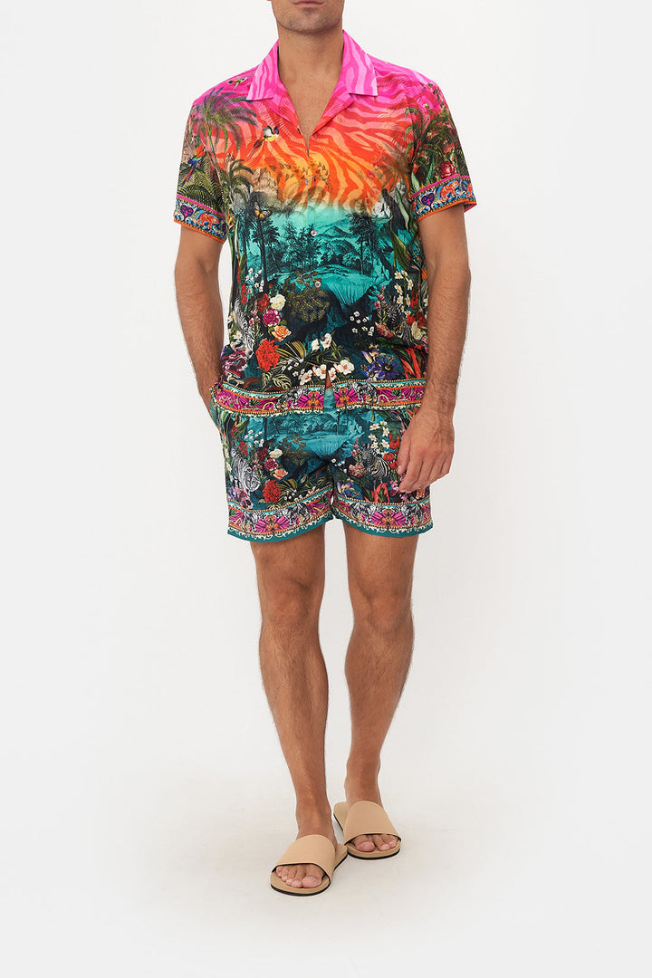 Short Sleeve Camp Collared ShirtUntamed Runaway| CAMILLA US  CAMILLA