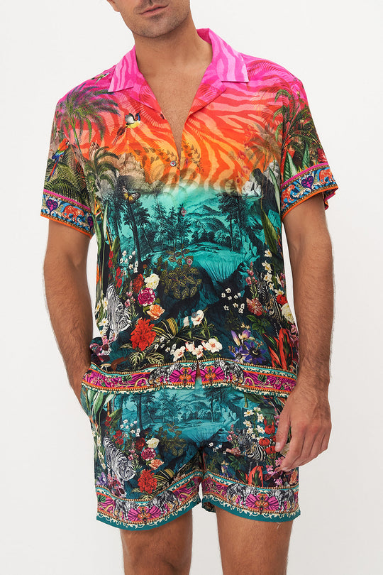 SHORT SLEEVE CAMP COLLARED SHIRT ANIMAL ALCHEMY