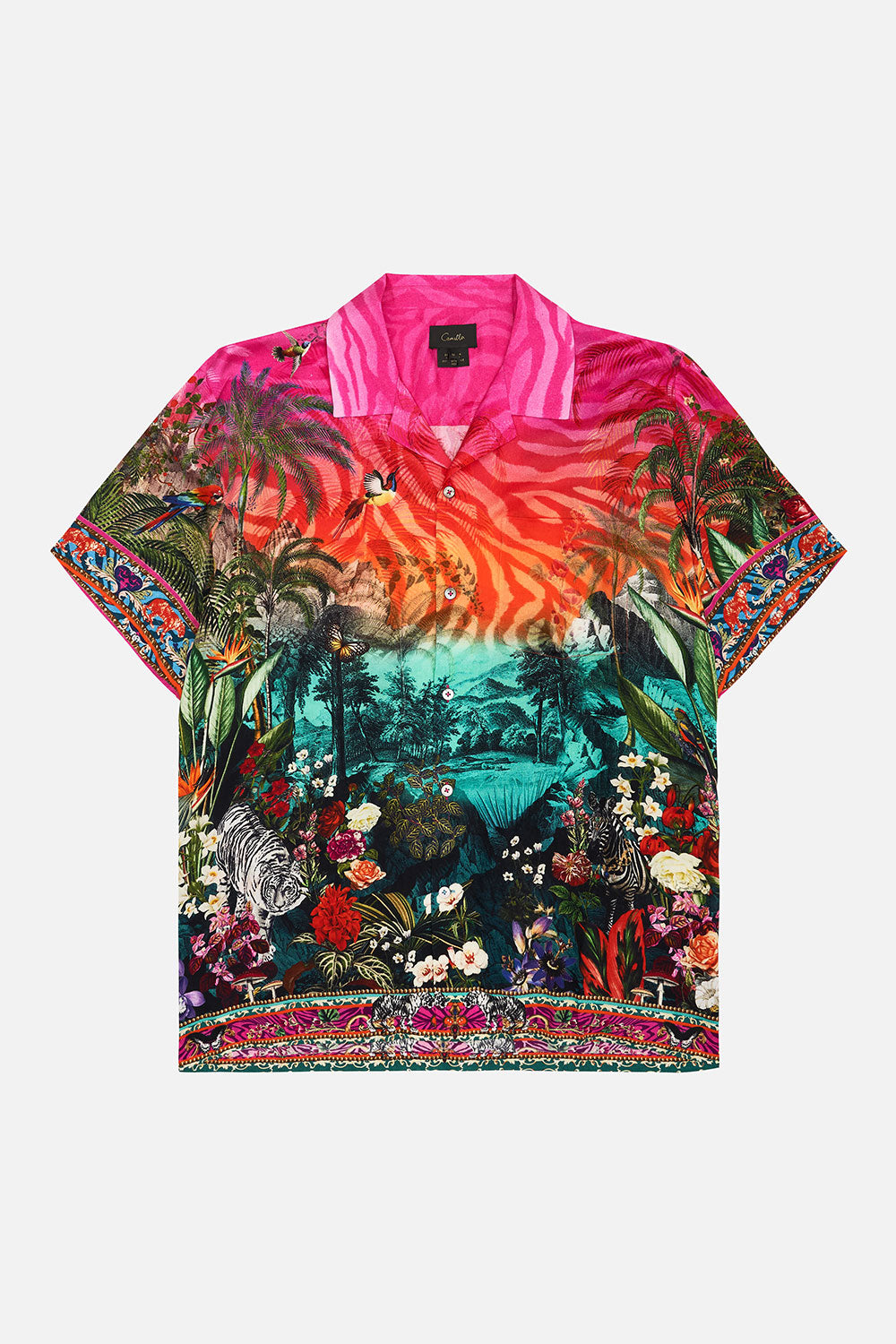 SHORT SLEEVE CAMP COLLARED SHIRT LADY LODGE