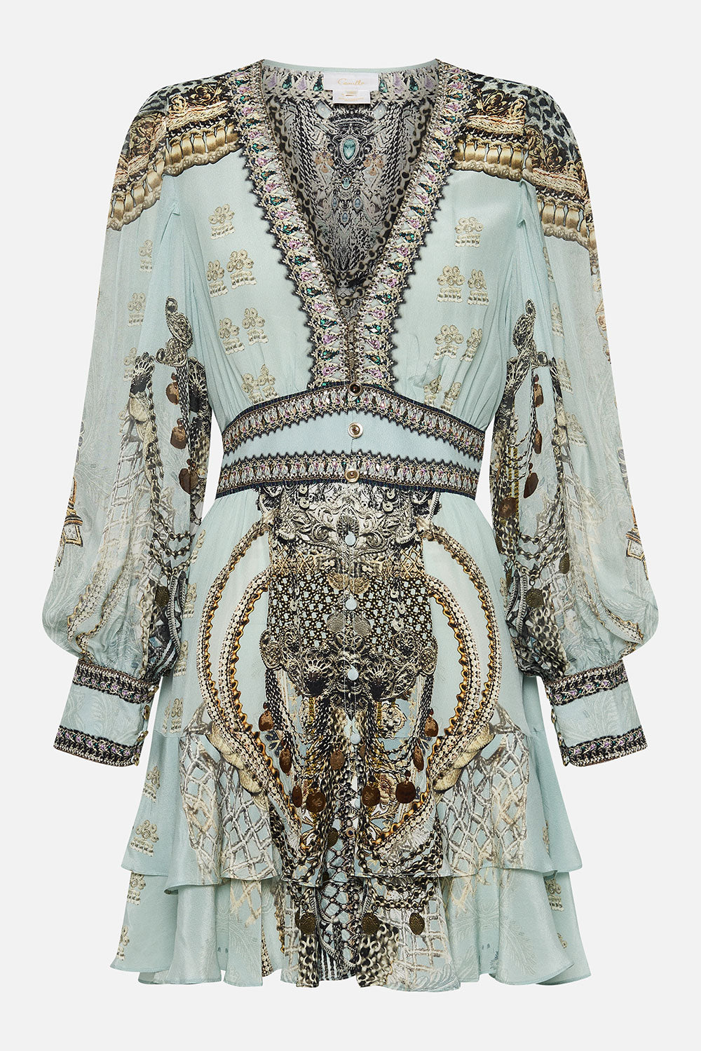 BUTTON FRONT FRILL DRESS FREE ESPIRITU