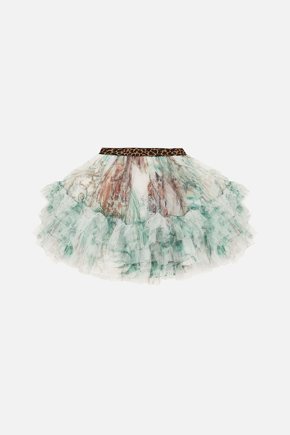 KIDS TUTU FRILL SKIRT 4-10 TIGER TRAP