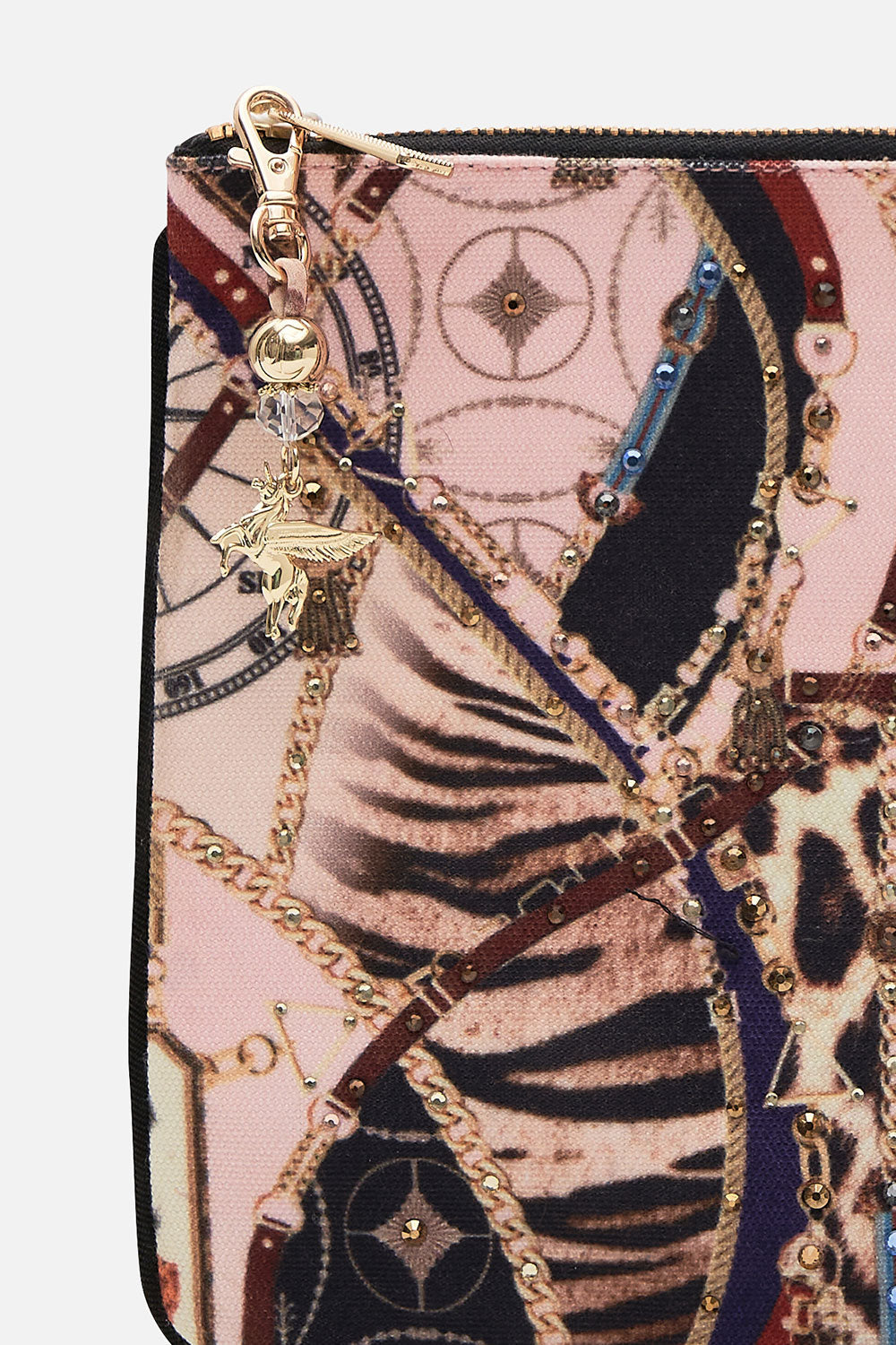 SMALL CANVAS CLUTCH I WANNA BE A COWGIRL BABY