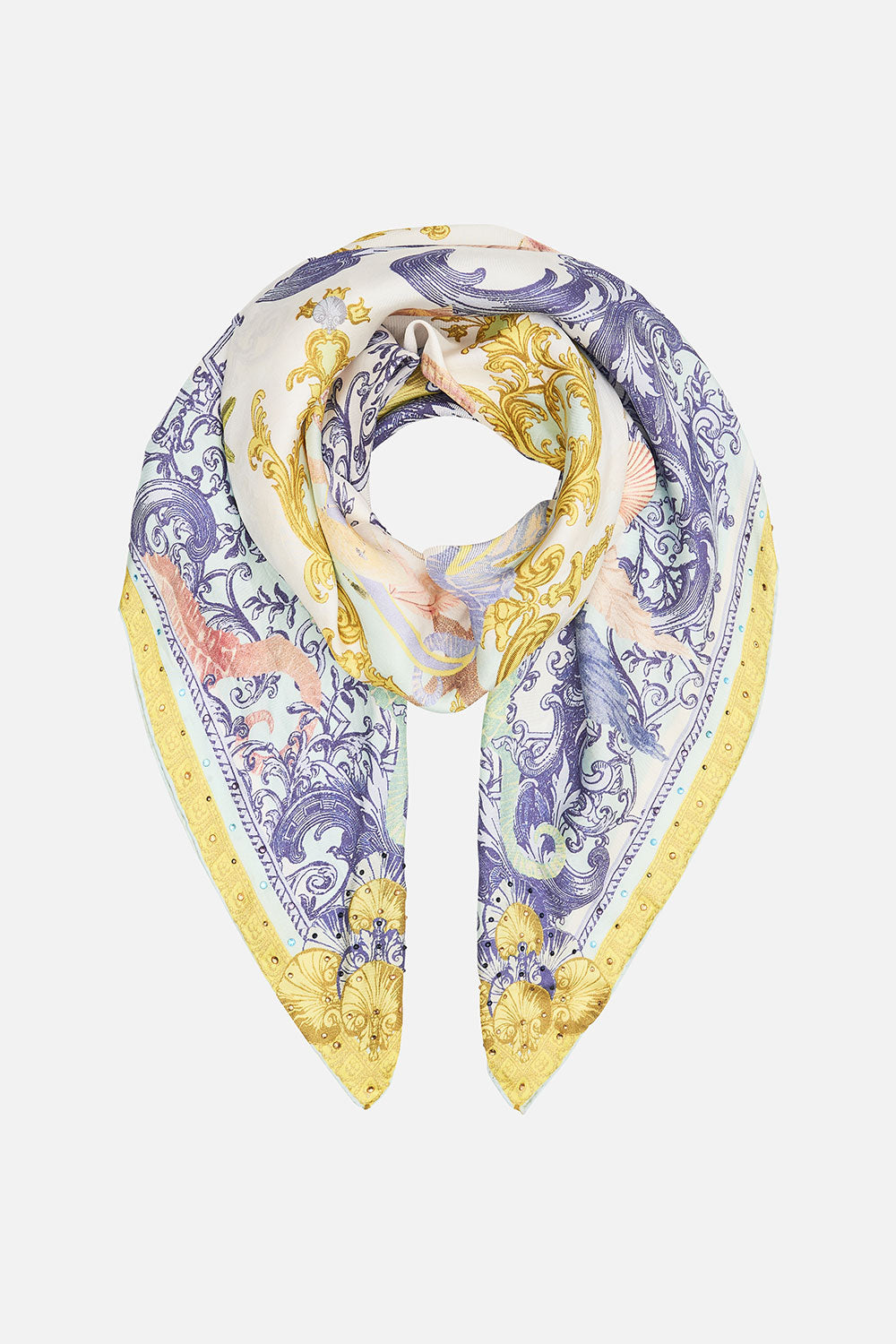 LARGE SQUARE SCARF STAR OF THE SEA