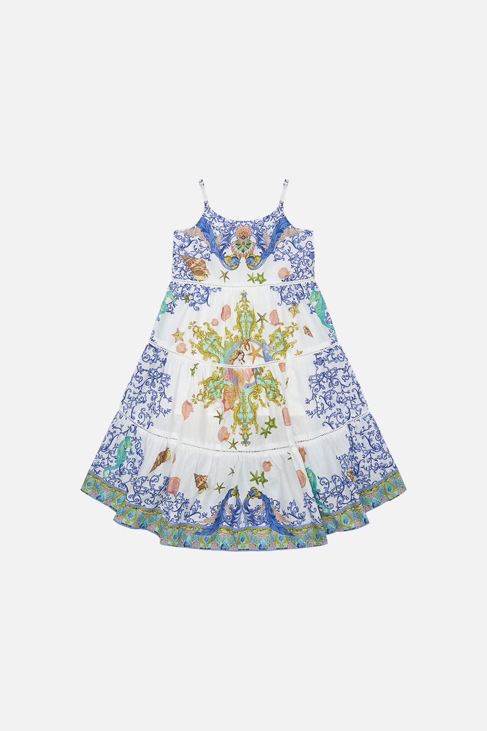 KIDS HIGH LOW HEM DRESS 4-10 STAR OF THE SEA