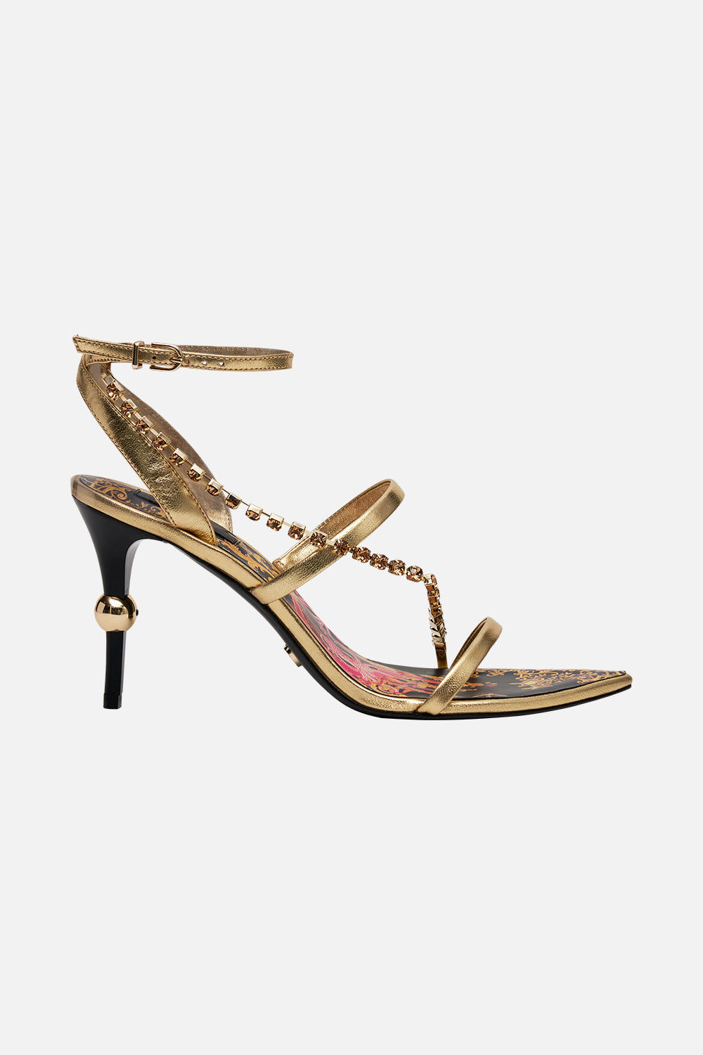 Sandal Women Spike Heel Gold | Gold Buckle Sandals | Women's Sandals -  Brand Woman Heel - Aliexpress