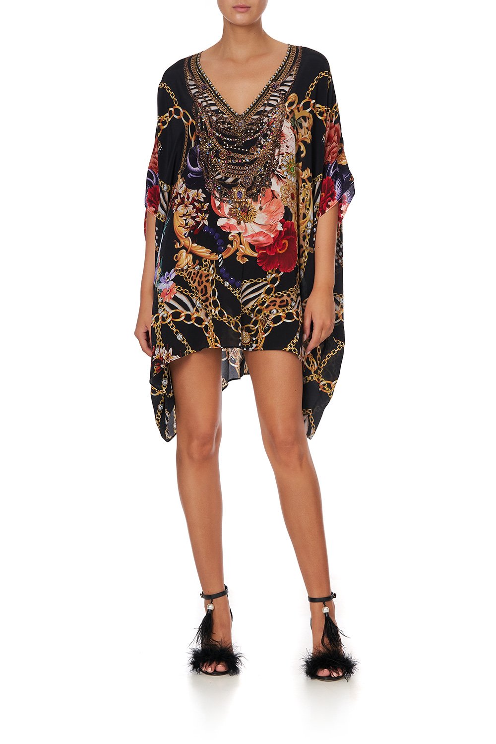 RECTANGULAR V NECK KAFTAN A NIGHT IN THE 90S