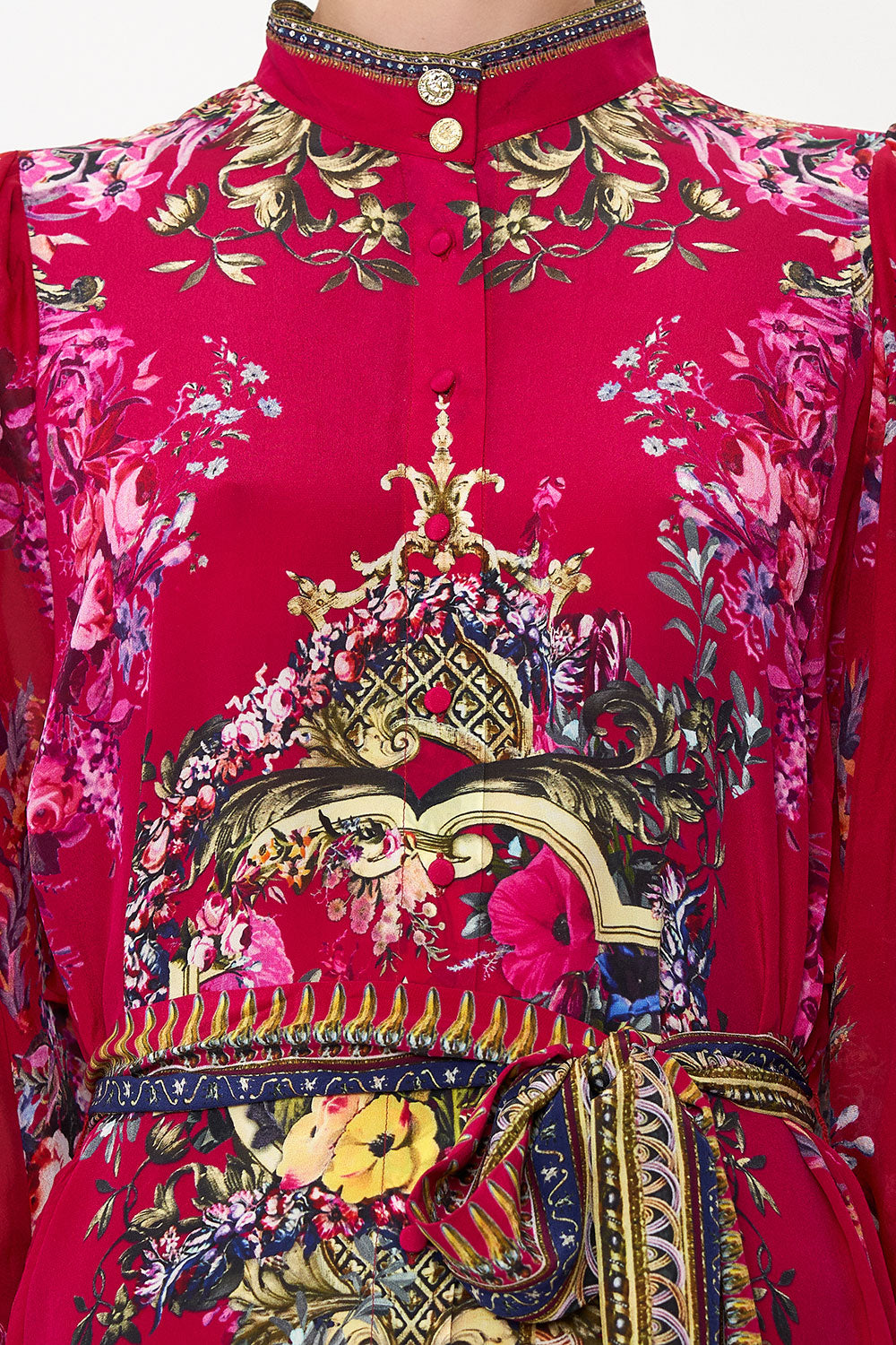 DROP SLEEVE SHIRT DRESS BOHEME BLOOMS