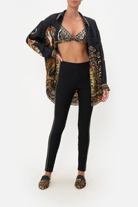 PONTE PANT WITH ANKLE ZIP TIGER TALK