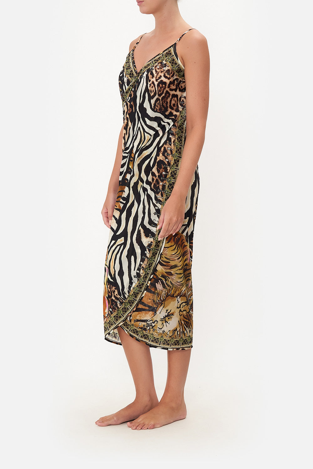 SARONG WITH STRAPS AND TRIM DETAIL WHATS NEW PUSSYCAT