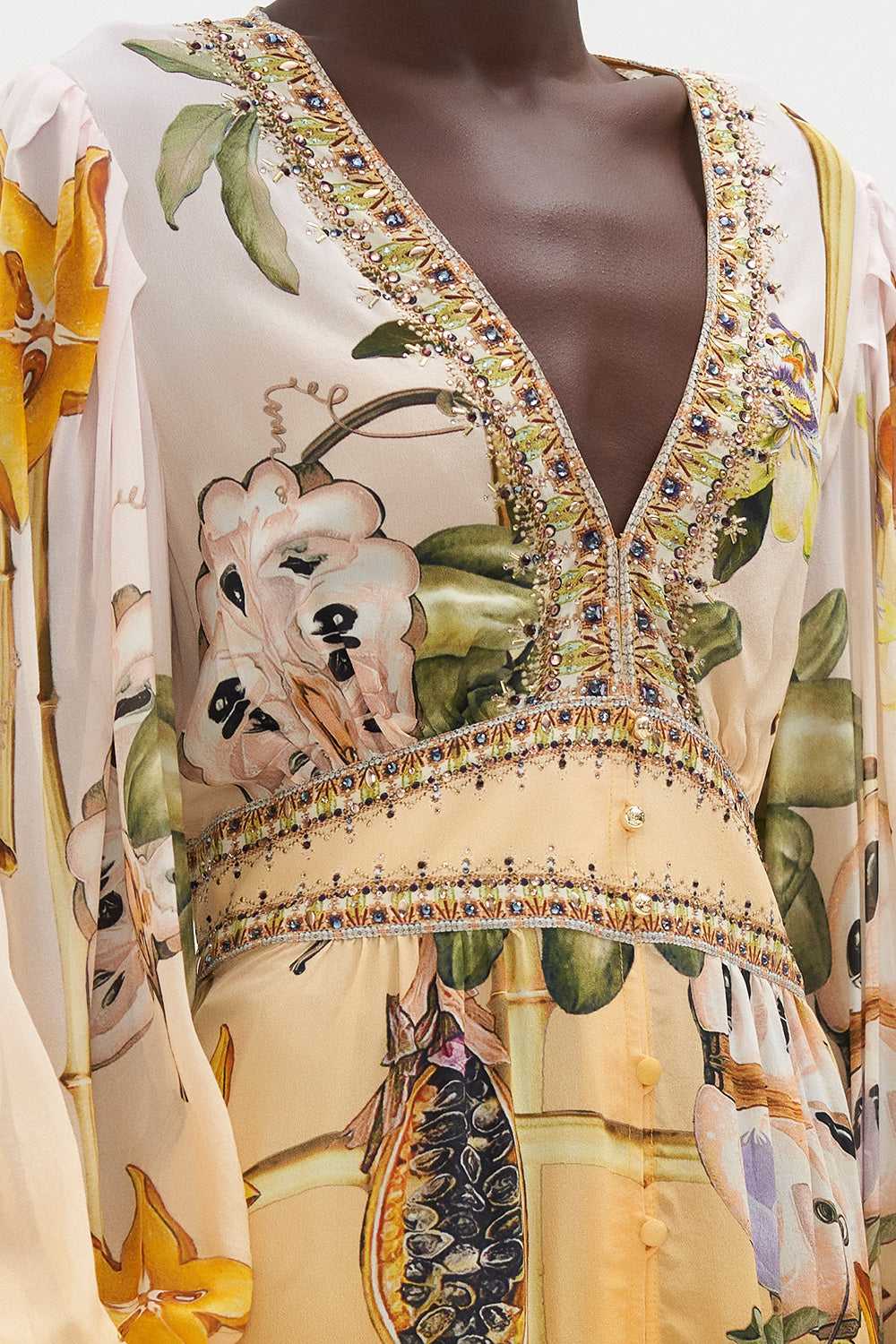 BUTTON FRONT FRILL DRESS ORIGINAL SIN