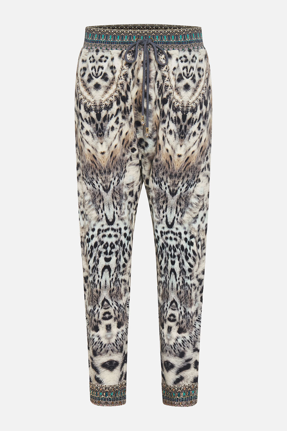 RIB WAIST RELAXED PANT SNOW WHISPERS LOUNGE