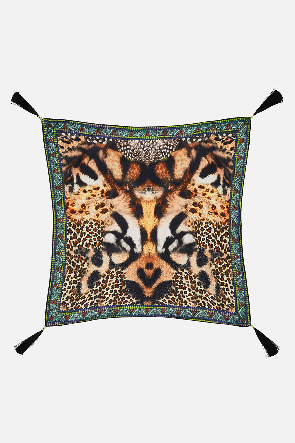 LARGE SQUARE CUSHION SURREALIST XANADU