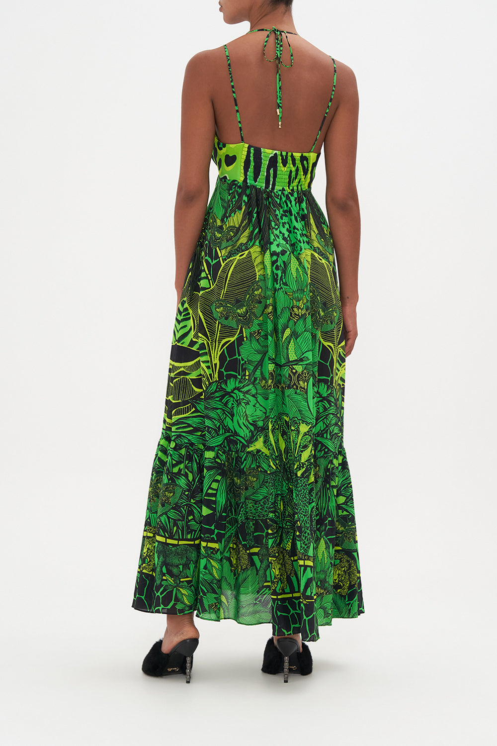 TIERED DRESS WITH HARDWARE GORILLA GROOVE