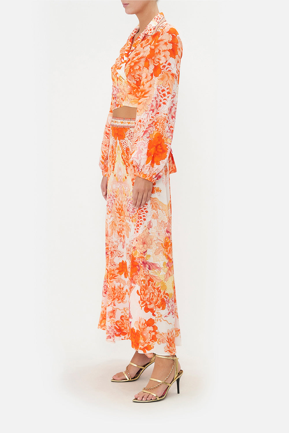 CROPPED WRAP SHIRT DRAGON MOTHER