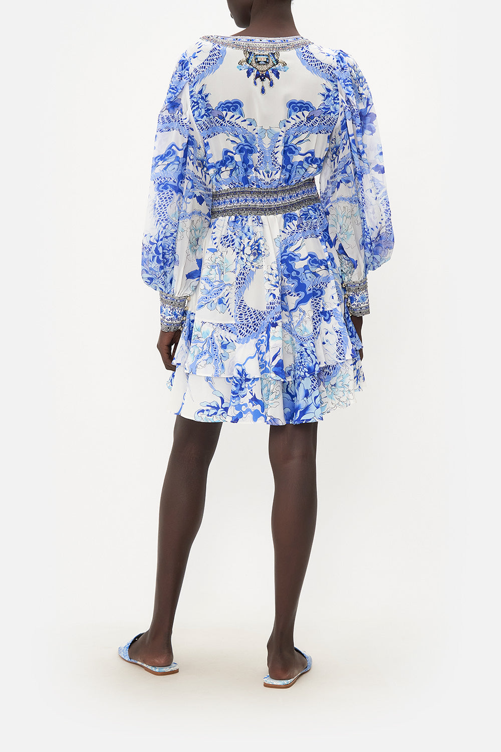 BUTTON FRONT FRILL DRESS HEART OF A DRAGON