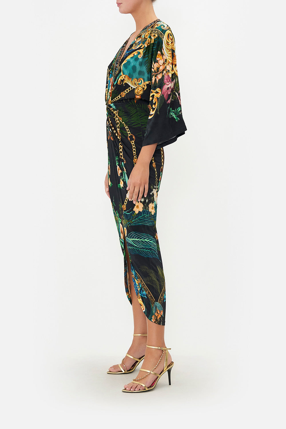 BLOUSON SLEEVE A LINE FRILL DRESS FEARLESS FELIS