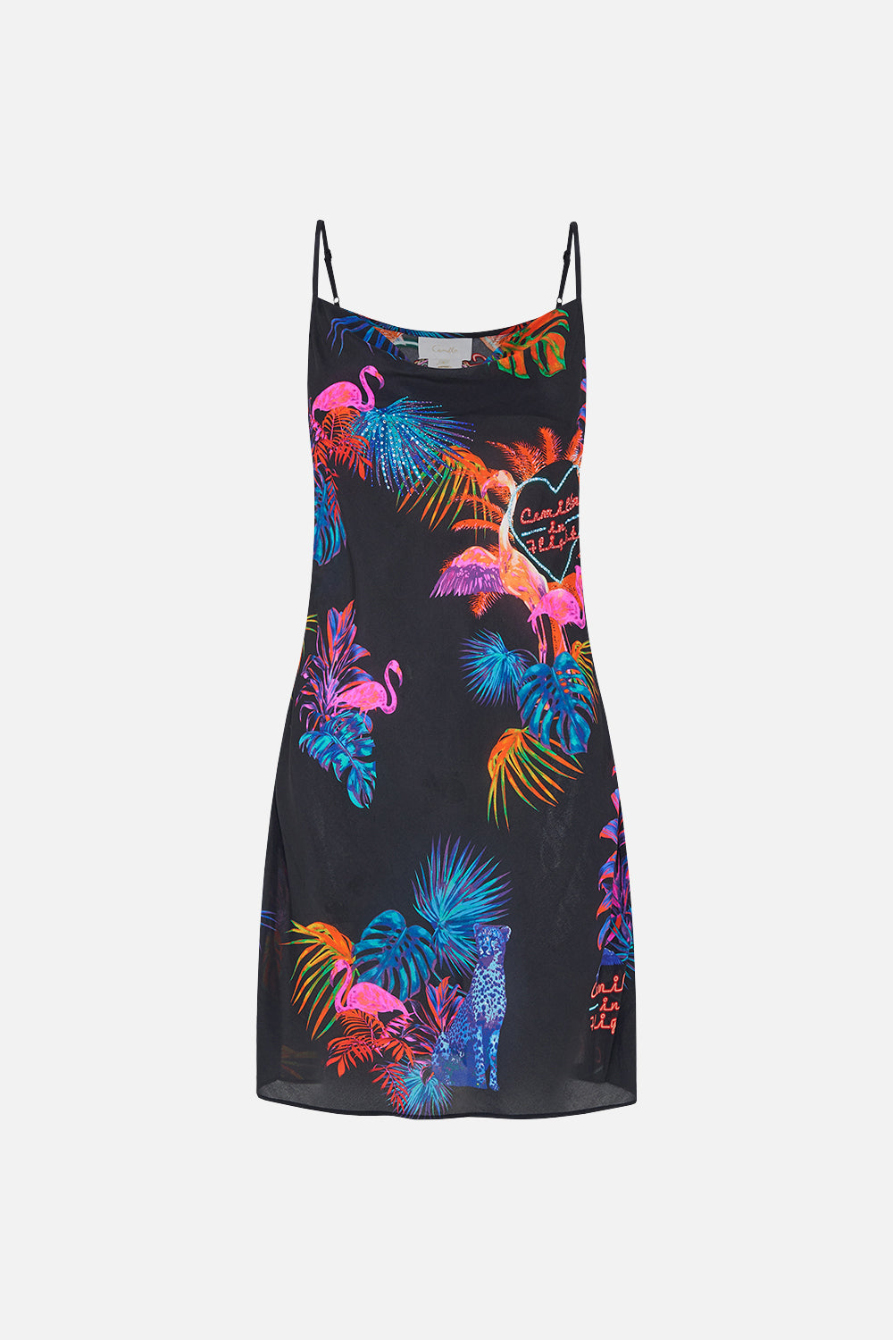 SHORT BIAS SLIP NAUGHTY NEON