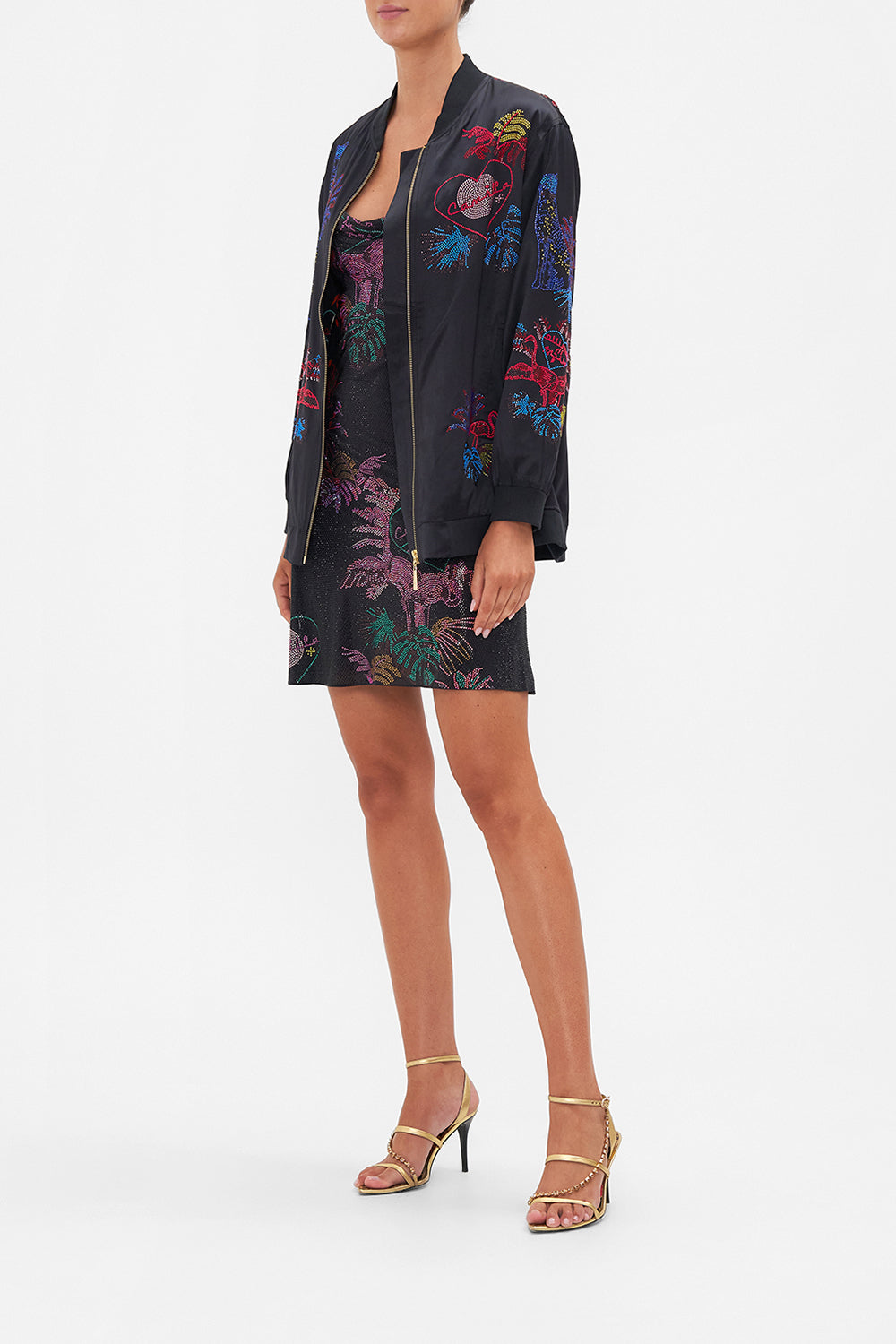 OVERSIZED BOMBER NAUGHTY NEON