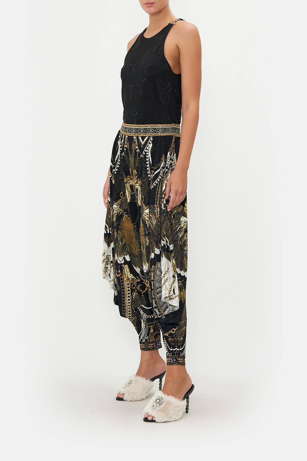 JERSEY DRAPE PANT WITH POCKET RAVIN RAVEN