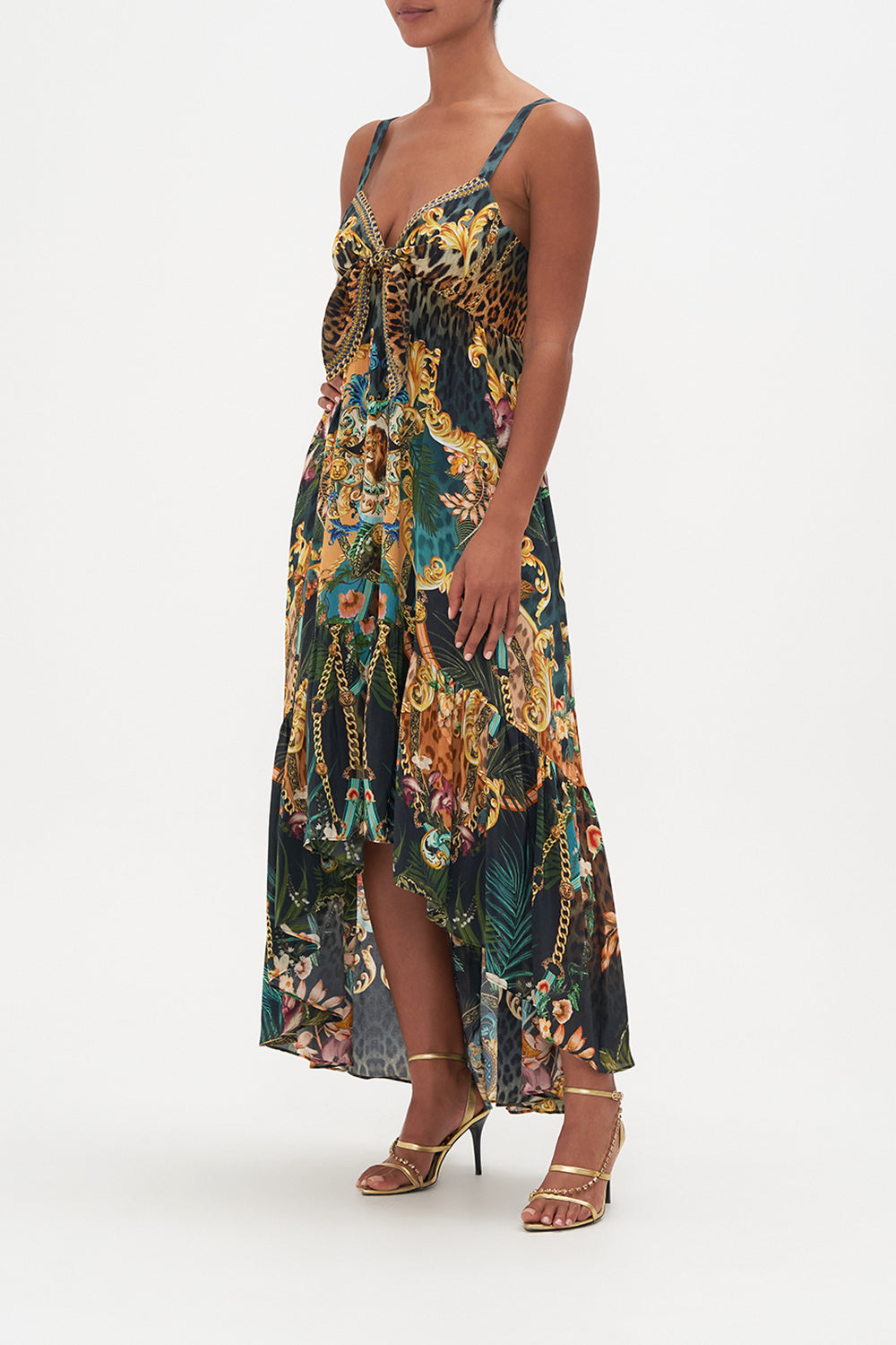 TIE FRONT HIGH LOW DRESS FEARLESS FELIS