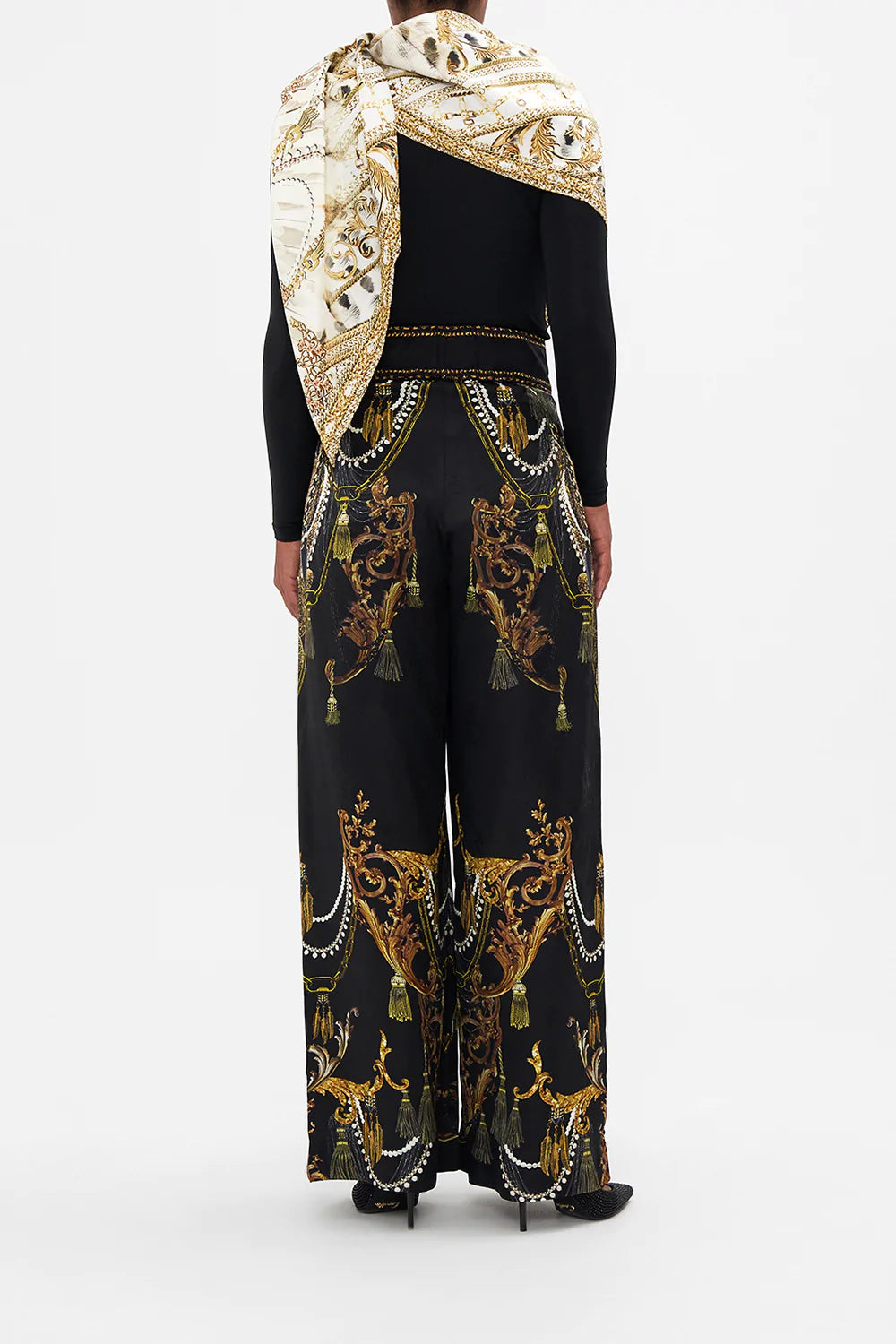 WIDE LEG PANT WITH BUTTONS RAVIN RAVEN