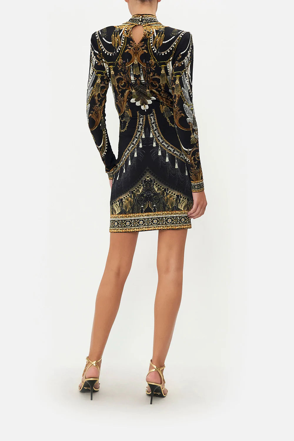 CROSS FRONT MINI DRESS RAVIN RAVEN