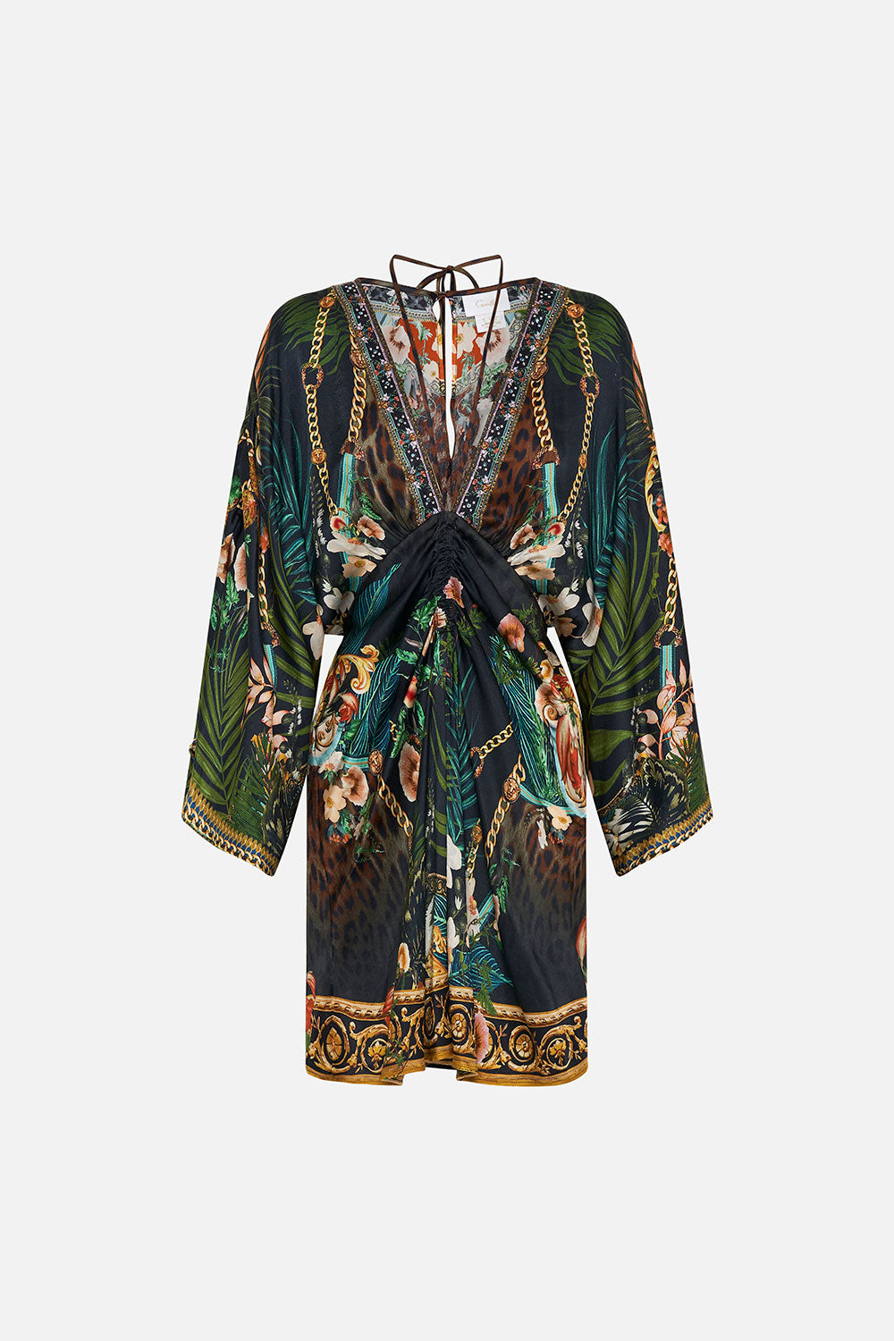 DRAWCORD DETAIL SHORT DRESS FEARLESS FELIS