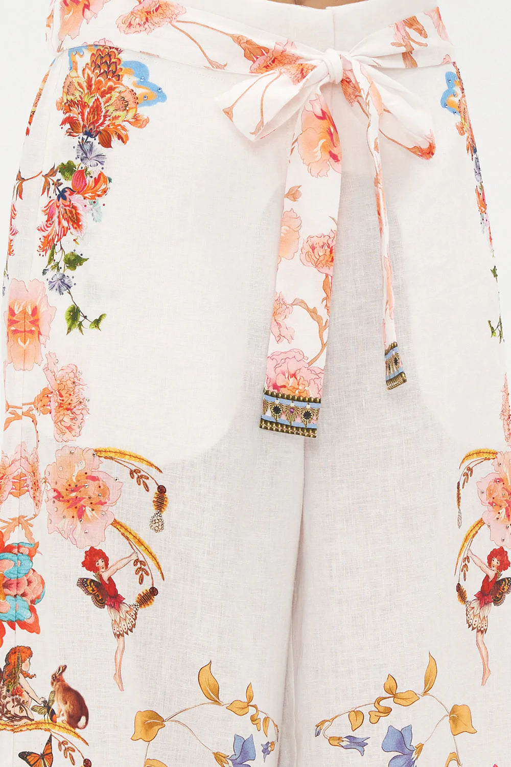 PAPERBAG WAIST WIDE LEG PANT SPIDER GIRL