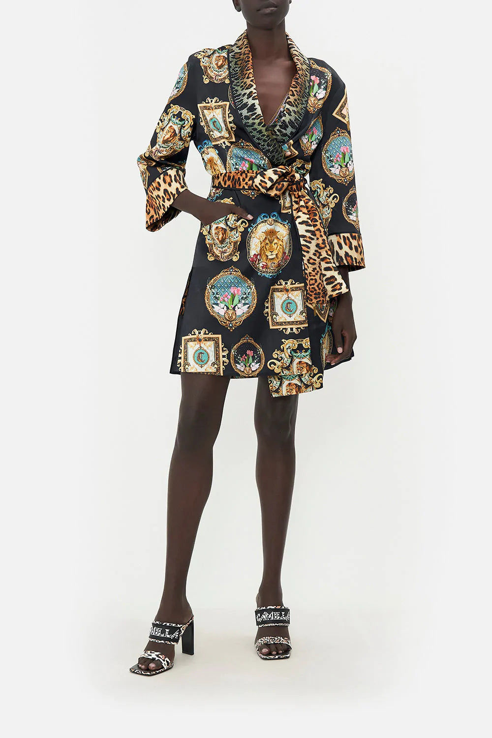 ROLL COLLAR PAJAMA JACKET FEARLESS FELIS