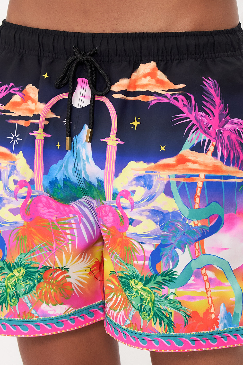 ELASTIC WAIST BOARDSHORT FLIGHT OF THE FLAMINGO