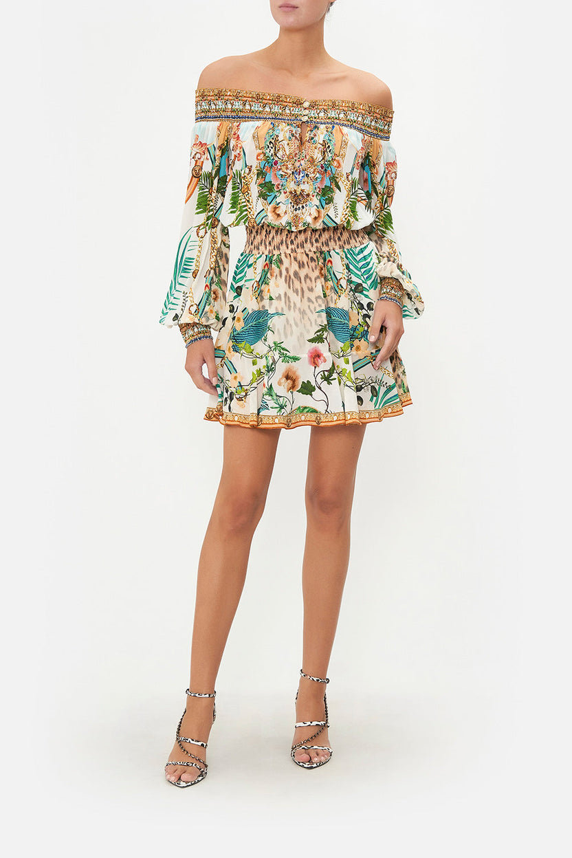 CAMILLA Women Off Shoulder Short Dress - Sultans and Queens