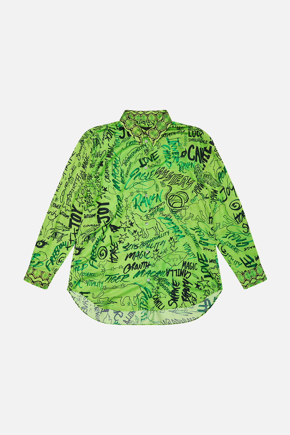 MENS OVERSIZED SHIRT ANTI AUTHORITY ANIMAL AUTHORITIES