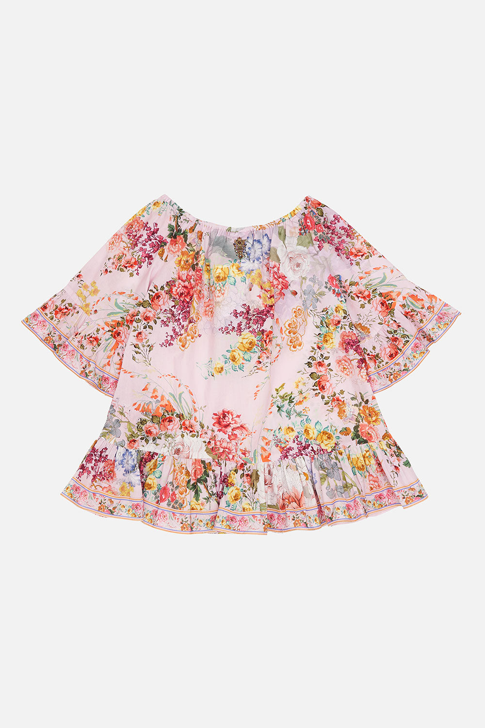 KIDS A-LINE FRILL DRESS 12-14 FLOWER CHILD