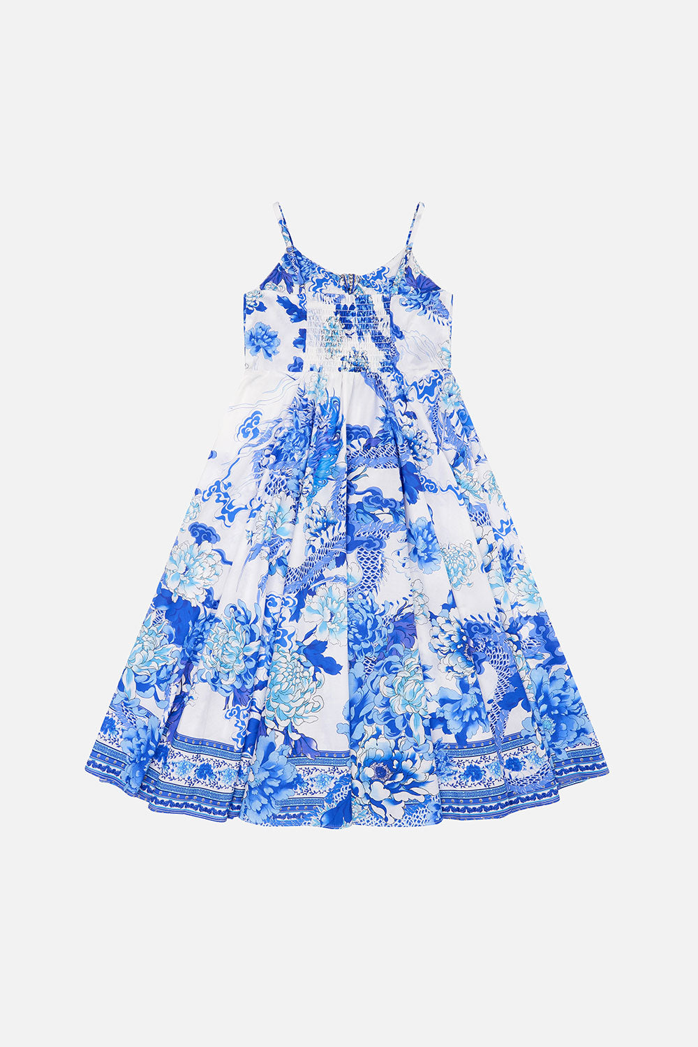 KIDS TIE FRONT MAXI DRESS 4-10 HEART OF A DRAGON