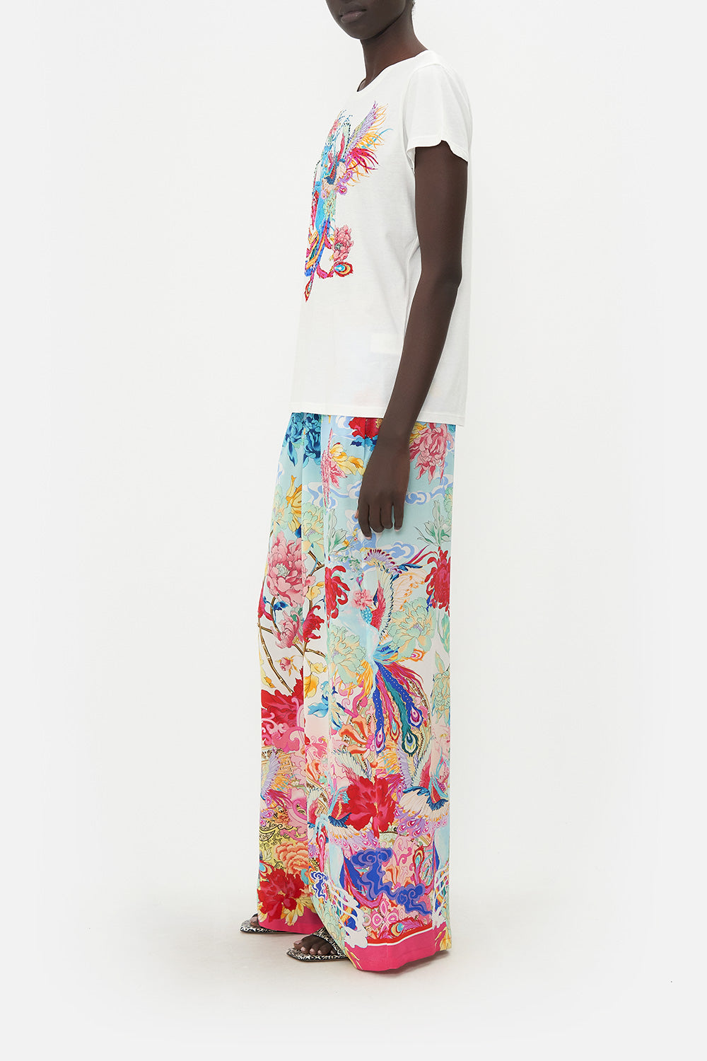 SLIM FIT  ROUND NECK T-SHIRT GO STAG