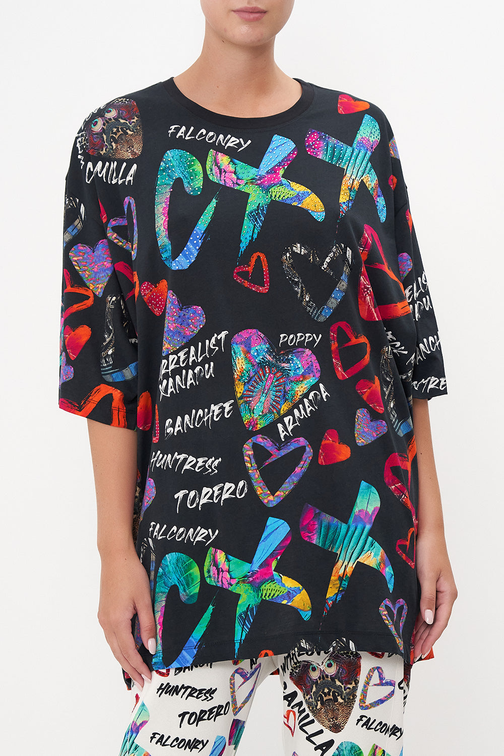 SUPER OVERSIZED TEE TAGGED UP